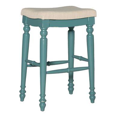 Wycoff Backless Barstool Blue