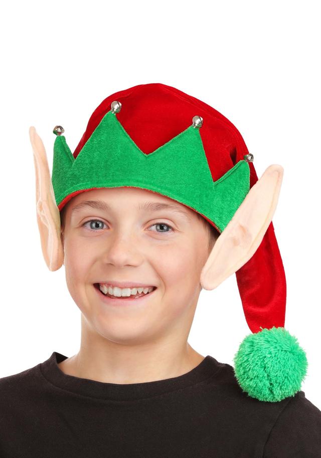 Kid's Costume Soft Elf Hat with Ears | Christmas Hats