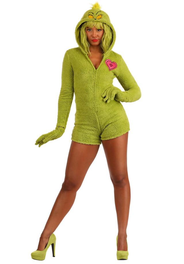 Dr. Seuss Women's Grinch Costume Romper | Grinch Costumes