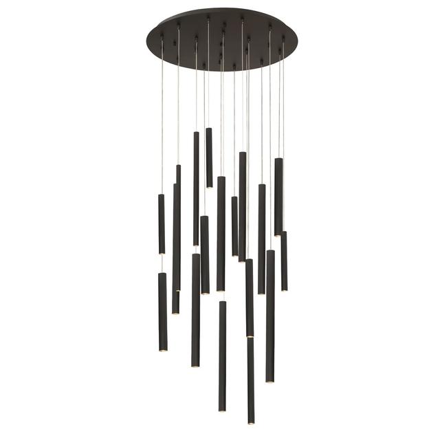 Black LED Chandelier from the Santana Collection