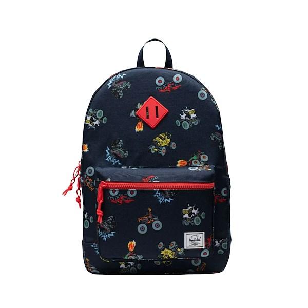 Youth Heritage Monster Truck Youth Backpack in Navy/Red