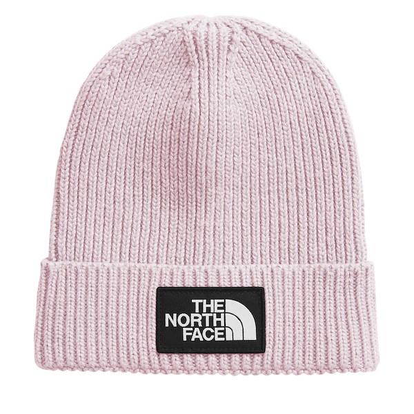 Kid's Logo Box Cuffed Beanie in Light Pink