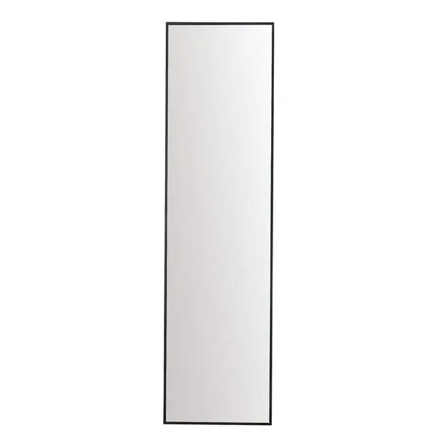 20.00 in. W x 63.00 in. H Arched Aluminium Alloy Frame Vertical/Horizontal Wall Bathroom Mirror in Black