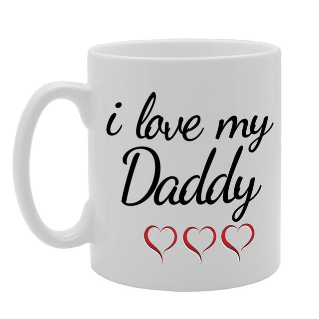 TEMU I Love My Daddy Printed Tea Coffee Ceramic Mg1075 - Funny Printed Coffee Mug - Great Gift Idea