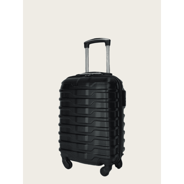 TEMU Hand Luggage In Abs Plastic, Cabin Suitcase, 50x30x20cm, Combination Lock, Removable Wheels, Fast Shipping