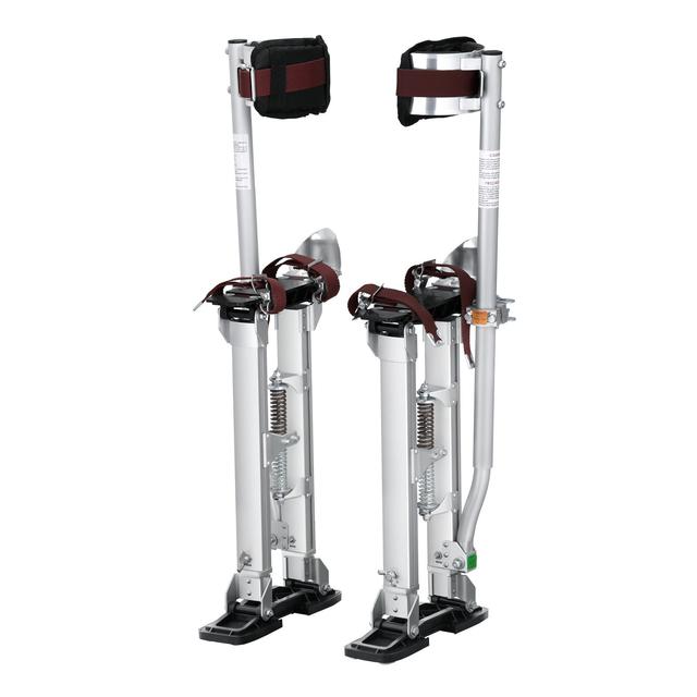 TEMU Vevor Drywall Stilts, 18''-30'' Adjustable Aluminum Tool Stilts With Protective Knee Pads, Durable And Non-slipstilts For Sheetrock Painting, Walking, Taping, Silver