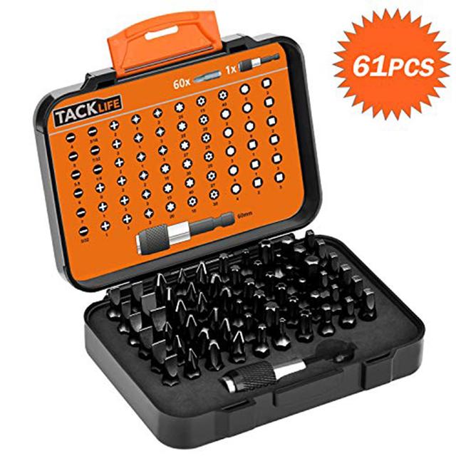 TEMU TACKLIFE PSDB1A 61 in 1 SchraubendreherBitSet PräzisionsMagnetSchraubendreherKit mit 60 Schraubenbits in verschiedenen Größen