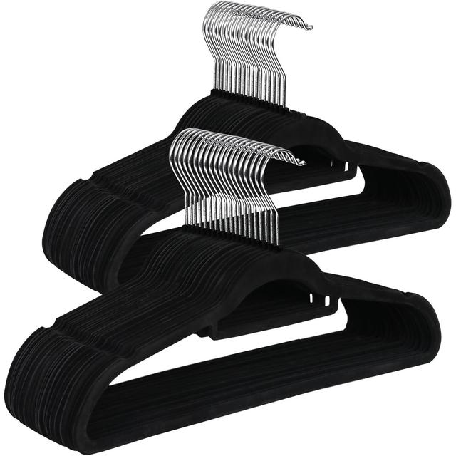 TEMU Perchas Antideslizantes con Gancho 360° - Set de 10 (44x23x0.5cm), de