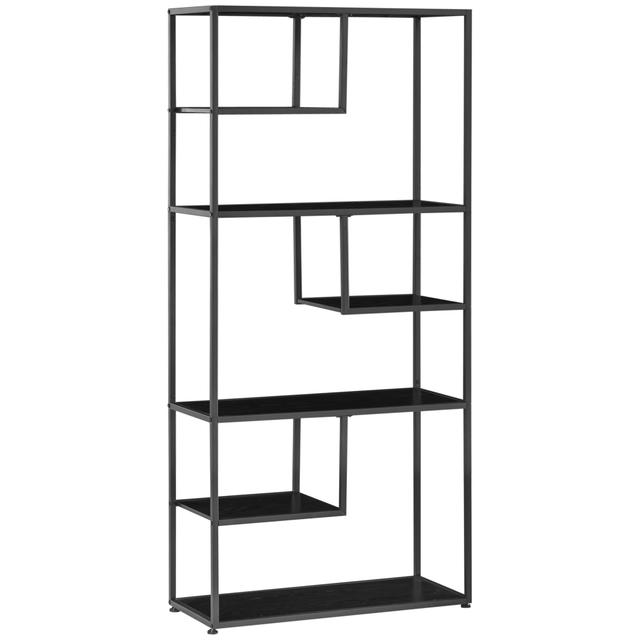 TEMU Estantería de almacenamiento de 7 niveles HOMCOM con de acero, estilo industrial para , dormitorio, cocina - 83 x 34 x 180 cm