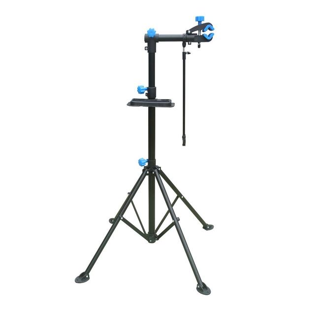 TEMU Support de réparation de vélo Shelter 198X104 cm avec support d'outils en acier noir