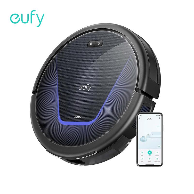 TEMU G50 Robot Vacuum With 4,000pa Strong , Dynamic Navigation, 85mm Design, Pro-cyclone Suction, Roller Brush, Ideal For Pet Hair & Hard Floors (certified Refurbished)