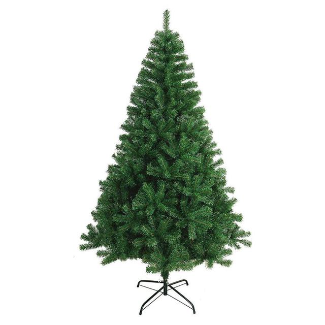 TEMU Árbol de Navidad Artificial Extra Relleno, Arboles con Hojas de Espumillón 150cm a 300cm de Calidad, Súper Natural C/Soporte Metálico