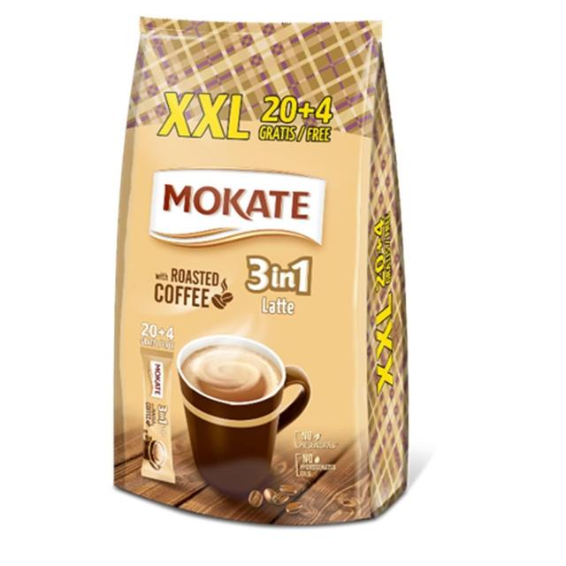 TEMU Mokate - 3in1 Xxl Instant Coffee - 24 Bags - Creamy Instant Coffee Mix With Sugar, Milk, And Instant Coffee - Quick Preparation, Full-bodied Flavor - 408g