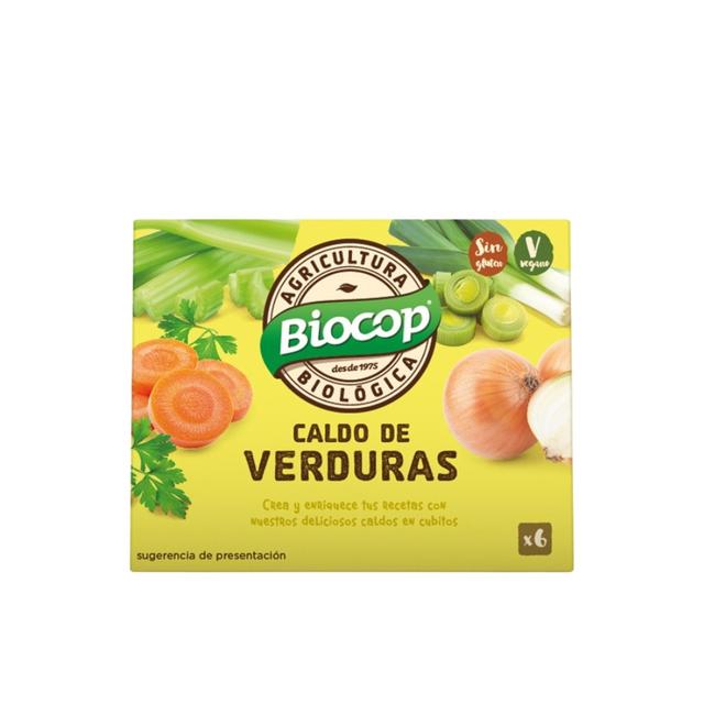 TEMU Cubitos de Caldo de Verduras 6x10g - Vegano - Agricultura Biológica - Biocop