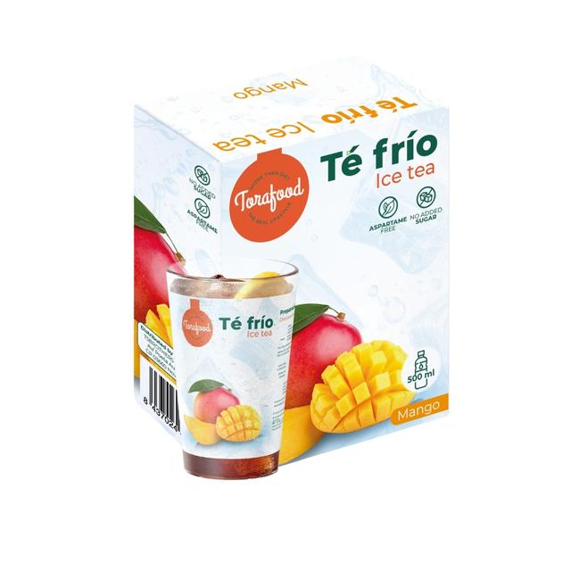 TEMU Té Frío Mango en Polvo | Sin Azúcar Añadido | Sin Aspartame | 12 Sobres | Bebida Refrescante Instantánea | Torafood
