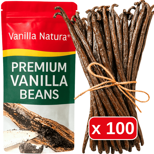 TEMU 100 Vanilla Pods • Premium Quality Vanilla • Soft And Fragrant Pods • Long Shelf Life • Prestige Selection Of Natural Vanilla Beans