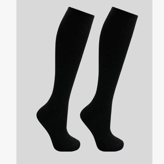 TEMU 6 Pairs Girls Knee-high School Socks – Cotton-rich Back-to-school Uniform Socks For Kids & Teen Girls, Soft, Breathable & Durable Everyday School Wear