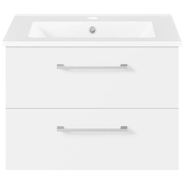 TEMU Costoffs Wall-mounted Bathroom Cabinet With Sink, Under-sink Cabinet, Wall Cabinet, And Drawers, Ceramic Basin Included