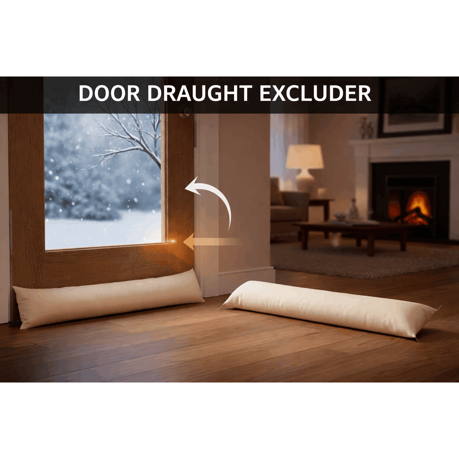 TEMU Arlinens Excluder Door Guard Draft Stopper Cushion 9''x37''