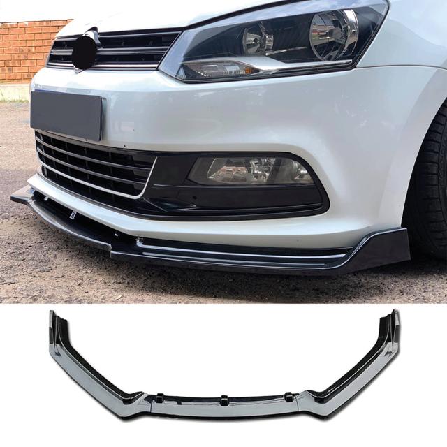 TEMU Front Bumper Lip Wrap For 2009-2017 Universal Model Model 3pcs All Cars Adjustable Universal Car Tuning