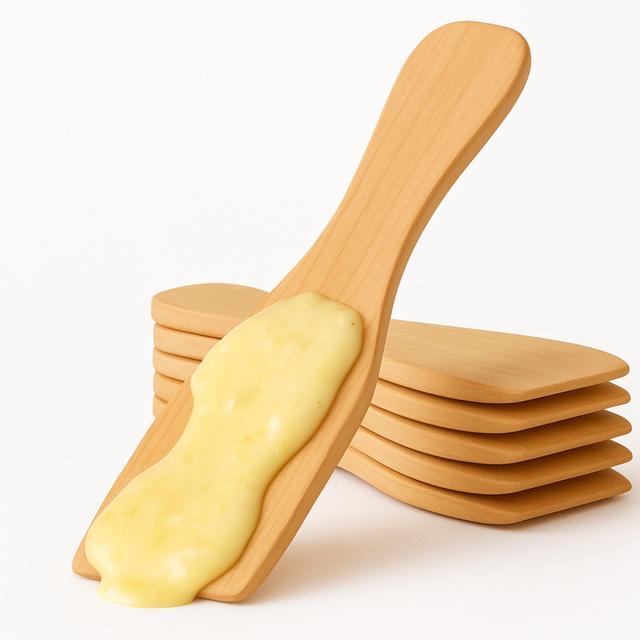 TEMU TK 10x Racloirs en Bois pour Raclette - Spatules Pratiques / Étaleurs à Fromage pour Poêles à Raclette