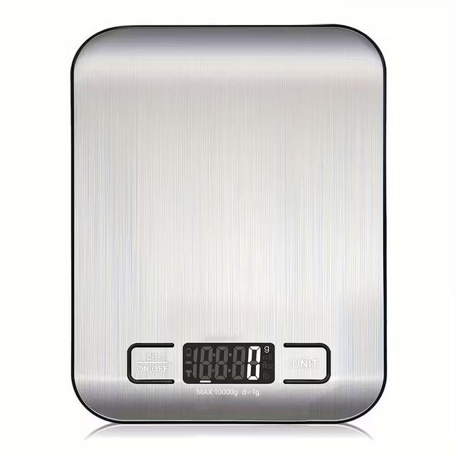 TEMU Digital Electrónica 18x14x1.5 cm – Capacidad 5 kg, Precisión 1 g, Pantalla LCD, Función , Pilas – Ideal para Cocina, Repostería y Joyería