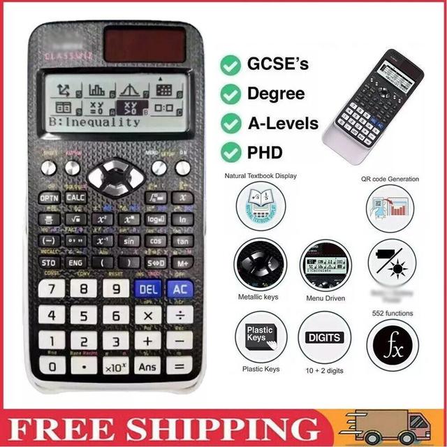 TEMU And Scientific Calculator, Function Calculator With 552 Functions Battery Not Included