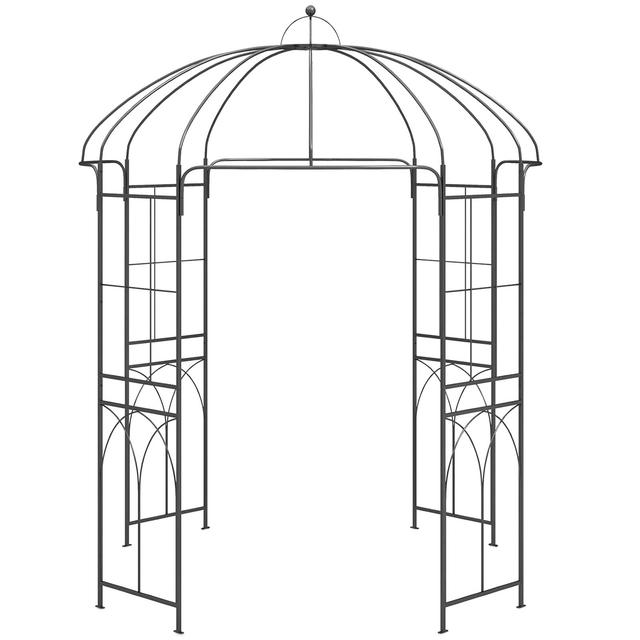 TEMU Metal Arch Trellis Bird Cage Shape Arbour Gazebo Pergola