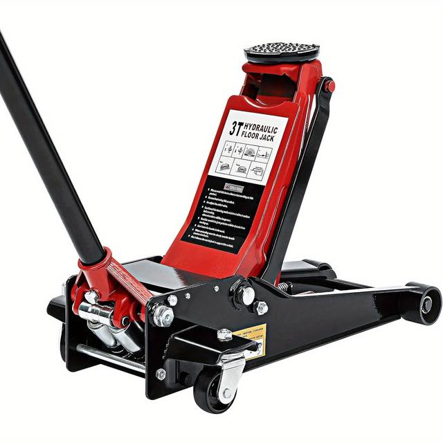 TEMU Trolley Jack Hydraulic Lift Lifting Trolley Jack Low Profile Floor Car Jack 3 Tonne For , Heavy-duty Steel Construction, , Ideal For Cars And Light