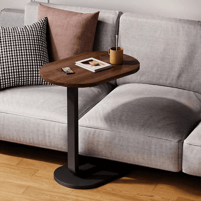 TEMU Rectangular Coffee Table, Wood With Metal, 45 X 59.5 X 28 Cm