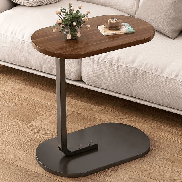 TEMU Rectangular Coffee Tray, Wood With Metal, 45 X 59.5 X 28 Cm