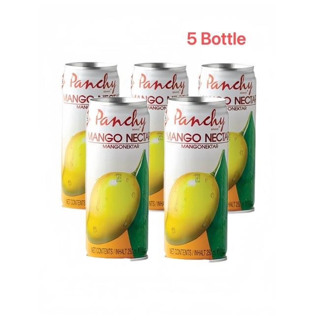 TEMU 5 Bottles Panchy Thailand Fruit Juice 5×250ml – 3 Varieties To Choose: Mango Juice, Guava Juice, Lychee Juice – Refreshing Thirst Quencher, Exotic Ideal As A Drink, For Smoothies Or S