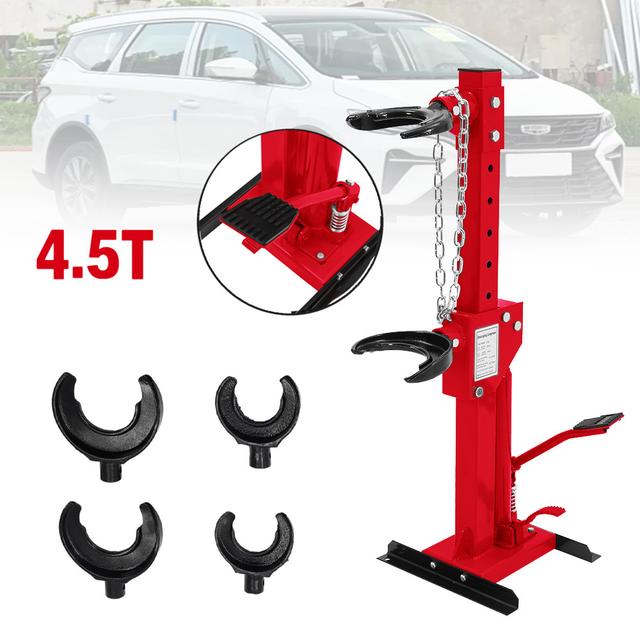 TEMU 3t-4.5t Adjustable Hydraulic Shock Absorber Spring Disassembler Tool | Car Strut Coil Spring Compressor | Car Kit Replacement Tool For Auto Repair | Heavy-duty Garage Spring Disassembly Kit (red)