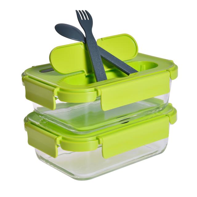 TEMU *** Final Sale Offer *** Waterside London - Set Of 2 Glass Food Lunch Container