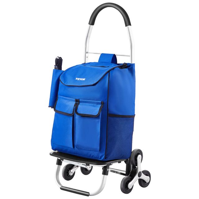 TEMU Carrito de Escaleras Plegable VEVOR con y Bolsa de Almacenamiento de 36L
