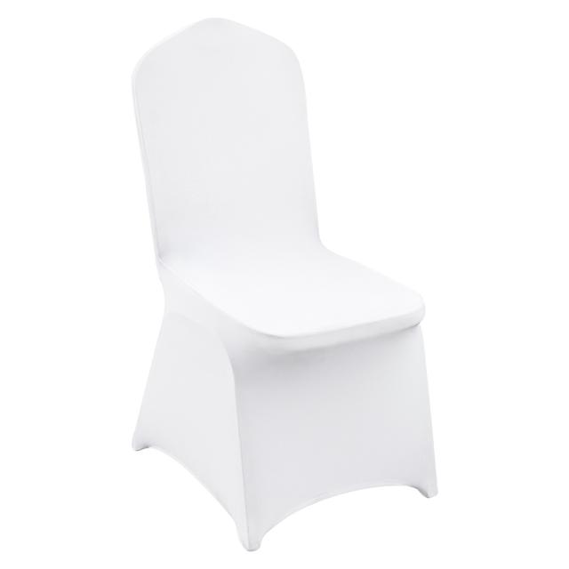 TEMU Vevor Stretch Spandex Folding Chair Covers, Universal Fitted Chair Cover, Removable Washable Protective Slipcovers, For Wedding, Holiday, Banquet, Party, Celebration, Dining (50pcs White)