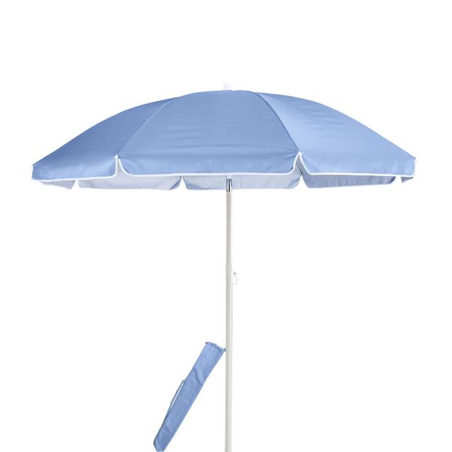TEMU Beach Umbrella, Sun Protection With Stake And Carry Bag With Handle | Adjustable And Tilt, Lightweight Aluminum Rod, Sizes: 160cm X 145cm, 180cm X 165cm And 200cm X 178cm
