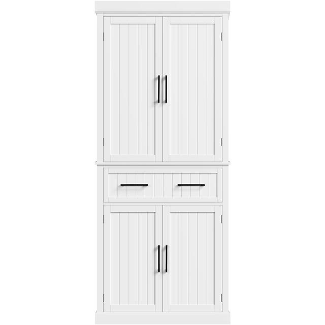 TEMU Armario de Cocina Costoffs con 2 Cajones y Estante Ajustable, Armario Buffet Multiusos para Comedor