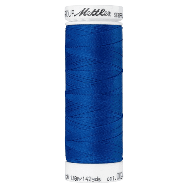 TEMU Bobine de fil coudre - bleu - 130m - Haute élasticité - 100% polyester