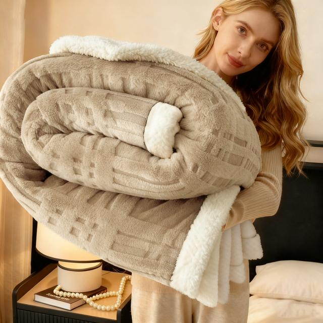 TEMU Mantas marrón/beige/ , 150*200/180*200/200*230 cm, mantas multifuncionales para sofás y oficinas, cubiertas de cama suaves y cómodas, regalos para Navidad y Halloween