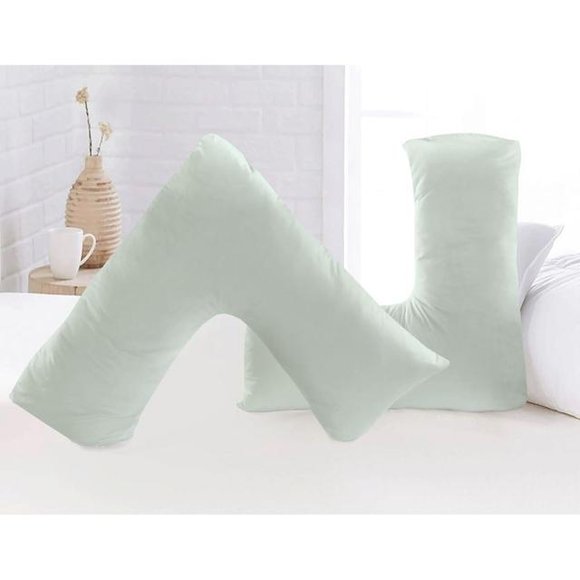 TEMU V Shaped Pillow Case Microfiber Back & Neck Support Pregnancy/nursing V Pillowcase Cover Only Microfiber.