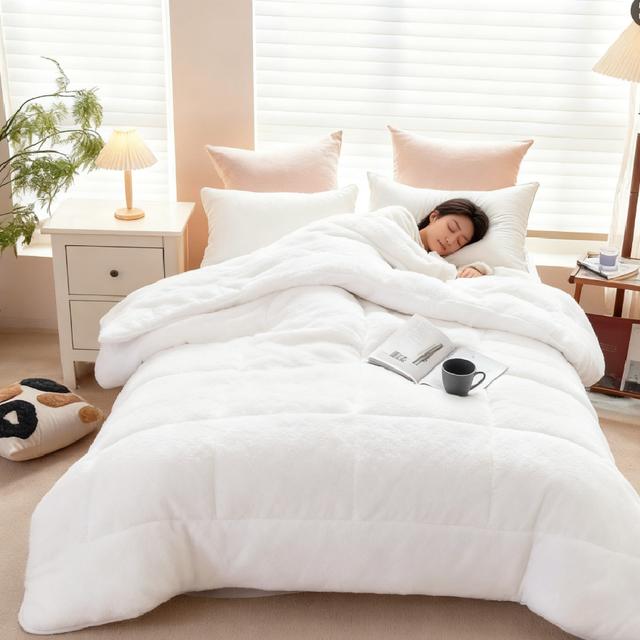 TEMU White Duvet. Soft And Comfortable, With , Suitable For 90, 105, 135, And 150 Cm Beds.
