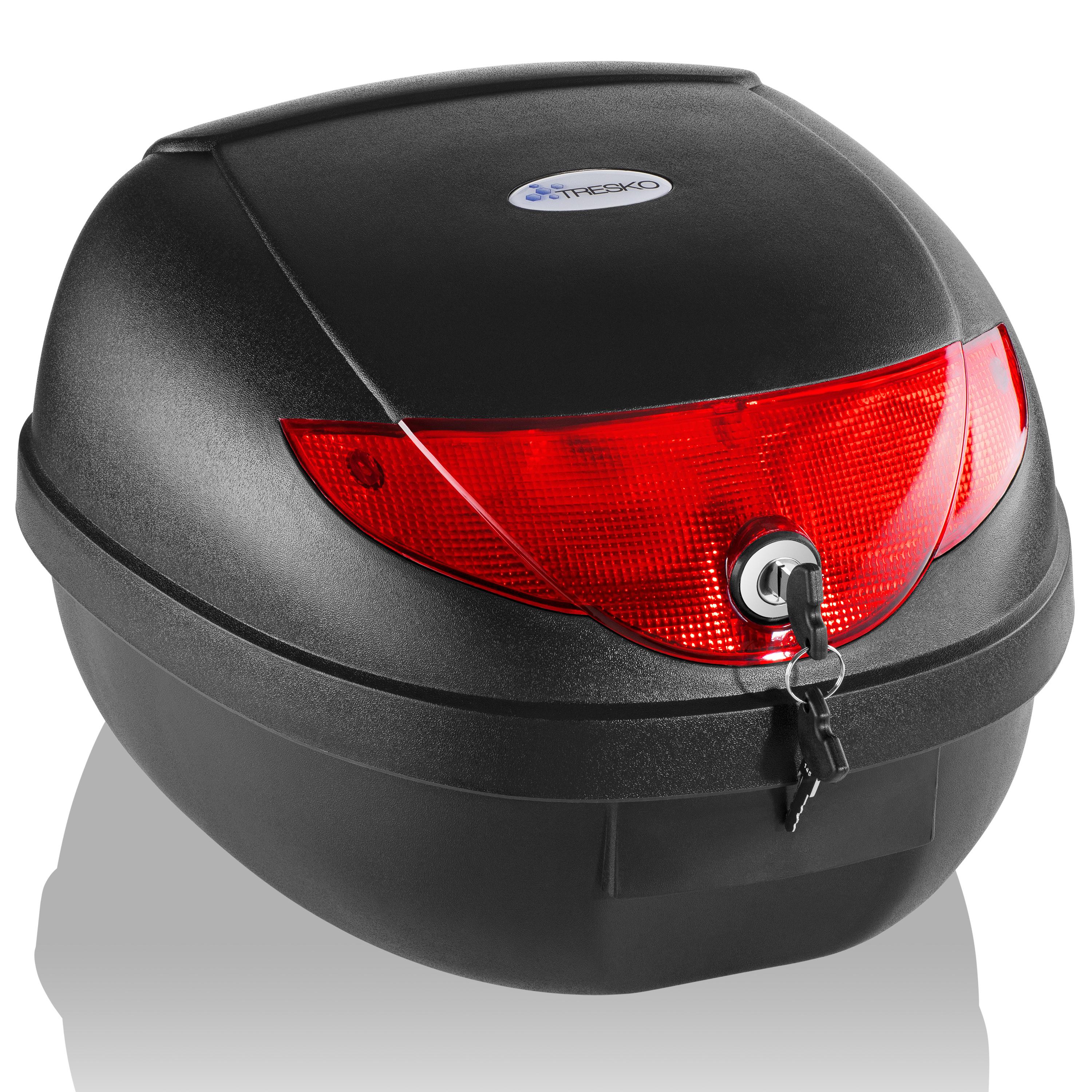 TEMU TRESKO® Moto Top Case 24 Litri, Universale, Custodia per Scooter, Moto, Moped &
