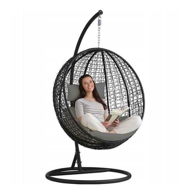 TEMU Premium Hanging Garden Swing Egg Cocoon Chair With Cushions