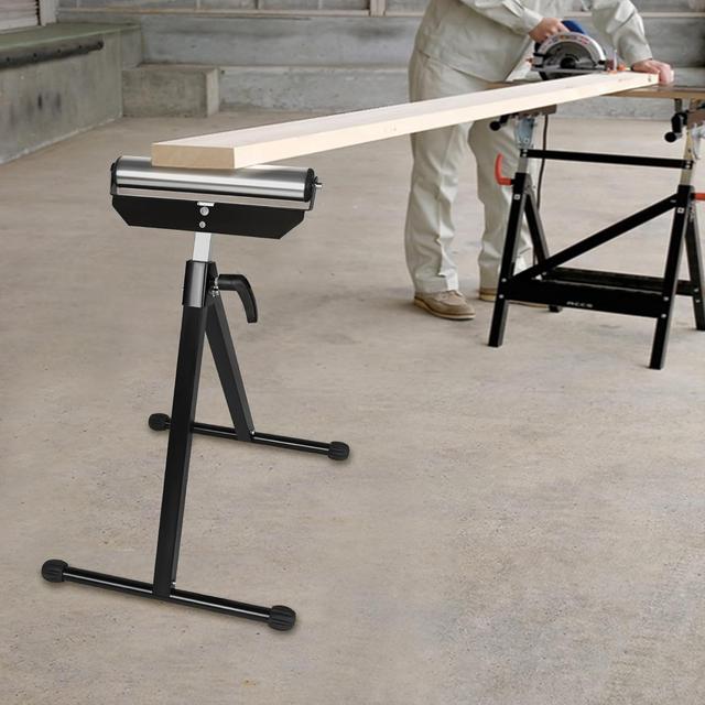 TEMU Rollenbock, Unterstellbock Arbeitsbock , Rollbock Höhenverstellbar mit Antirutschfüßen, 68-107CM, 2 Stück