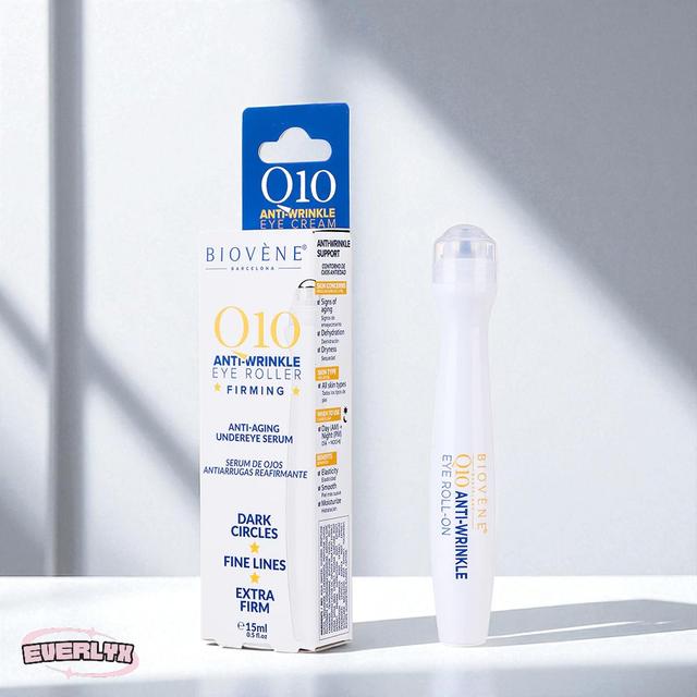 TEMU Everlyx - Q10 Anti-wrinkle Eye Serum With Biovène Firming Effect - Minimizes Dark Circles, Wrinkles, And Signs Of Fatigue - 15 Ml