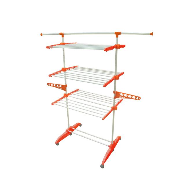 TEMU Tendedero Vertical 24 pinzas Tendospazio 20 kilos de Ropa, 6 de Secado, completamente Plegable, con Ruedas, Barras Extensibles para ropa grande, ABS