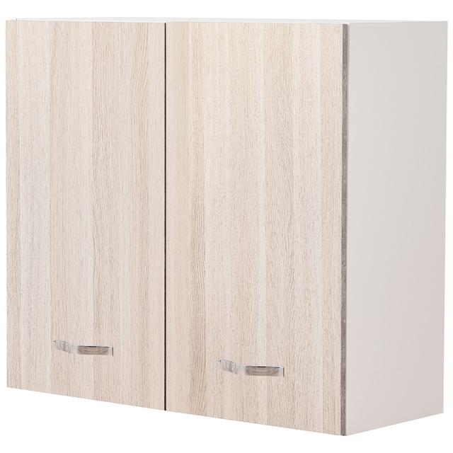 TEMU Shally Dogan Scolapiatti con Vassoio Salvagoccia da Cucina, Mobile a Parete in Legno Resistente, Armadio Sospeso con Due Ante e Due Ripiani, Dimensioni 80 x 32 x 72H cm