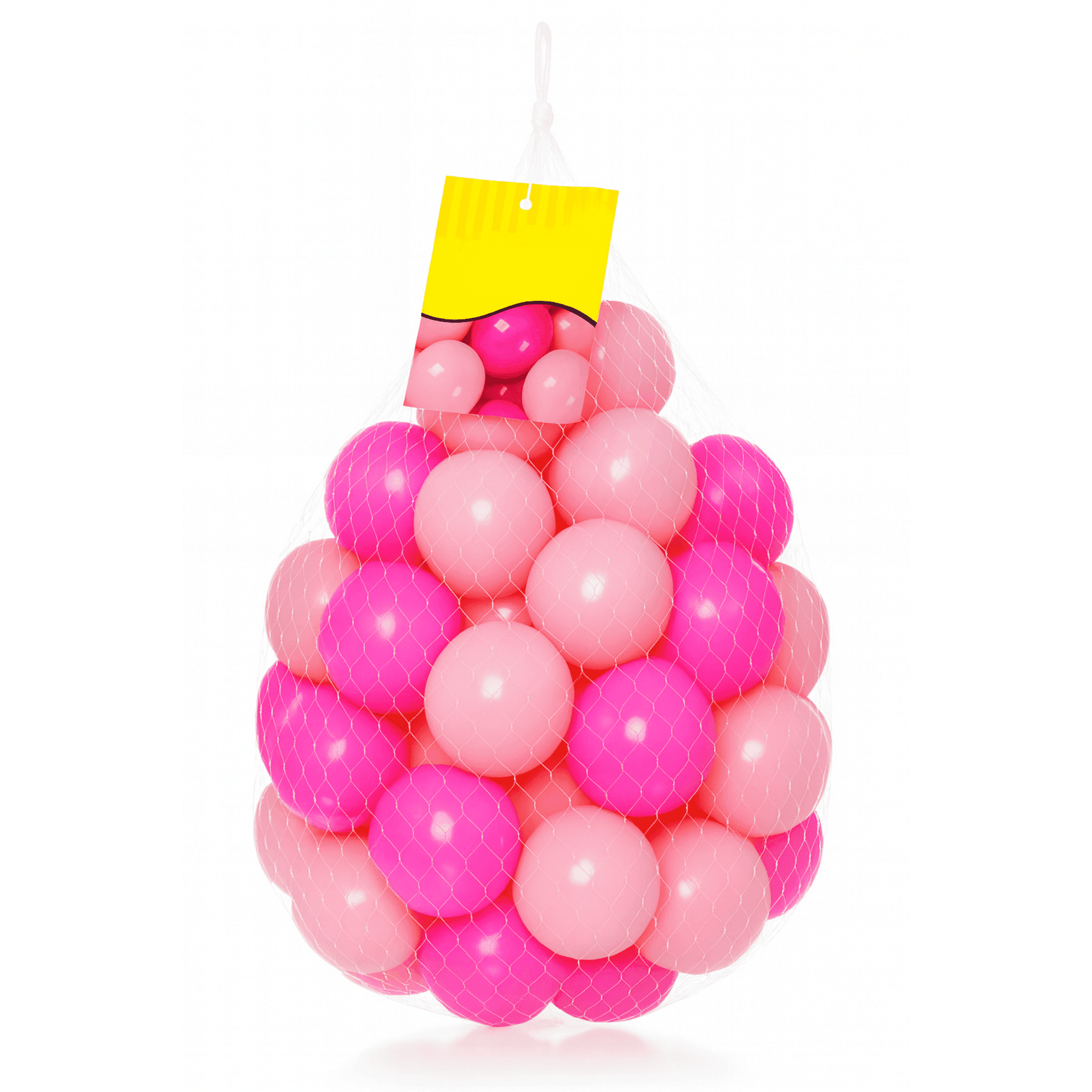 TEMU 100 Pink & Baby Plastic Balls - Ball Pit Balls | | Crush Proof | Certified Non Toxic, Phthalate & Bpa Free | Use In Baby Toddler Ball Pit, Play Tents, Tunnels Indoor & Outdoor