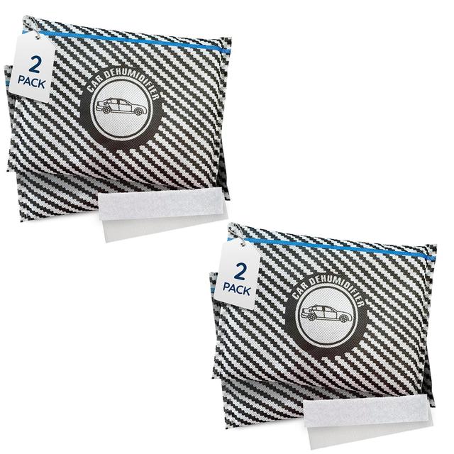 TEMU 4 Pack 200g Silica Gel Car Dehumidifier, Dry Air, Reusable Moisture Absorber Bag, Automotive Dehumidifier, Keep Windows . Prevents Condensation